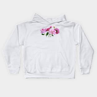 Miniature Pink Roses Kids Hoodie